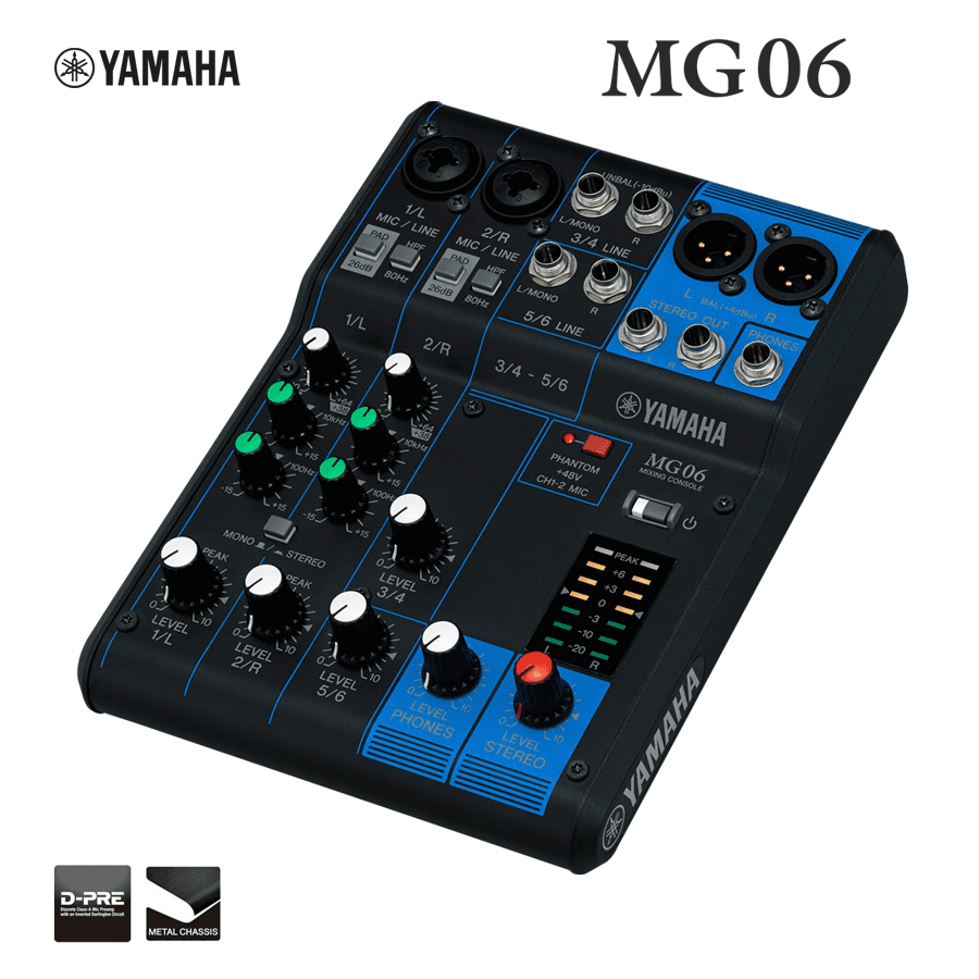 Consola de mezcla Yamaha MG06