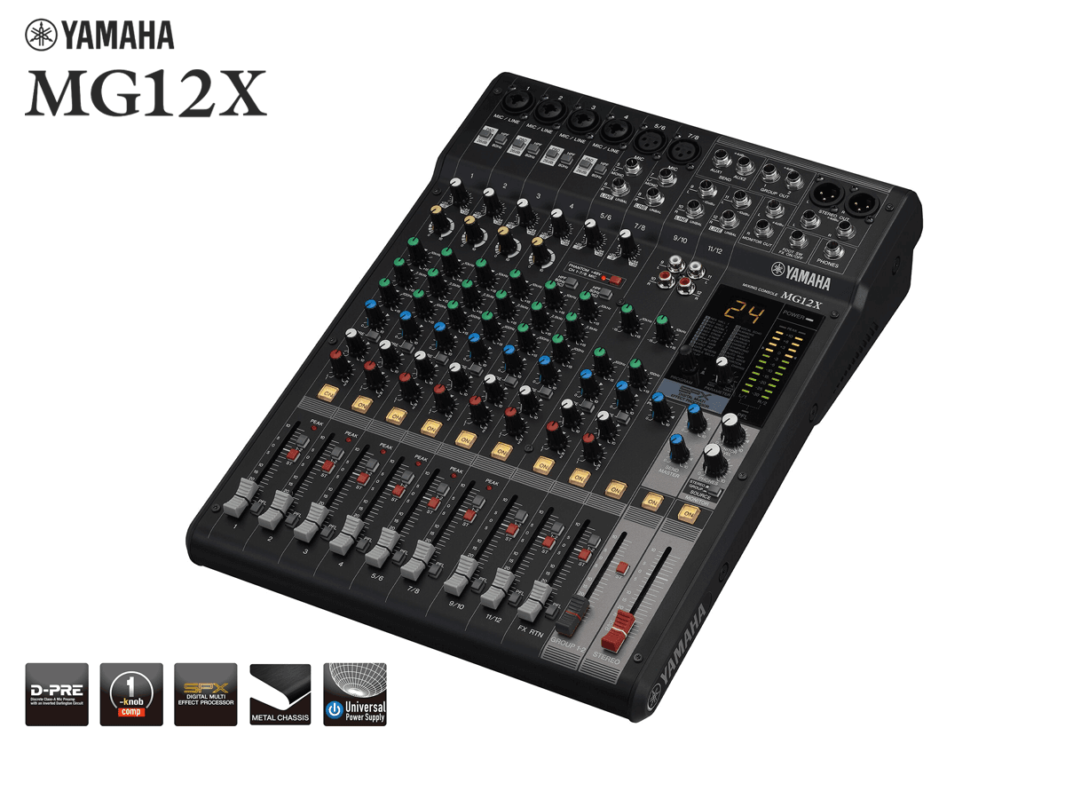 Consola de mezcla con efectos Yamaha MG12X