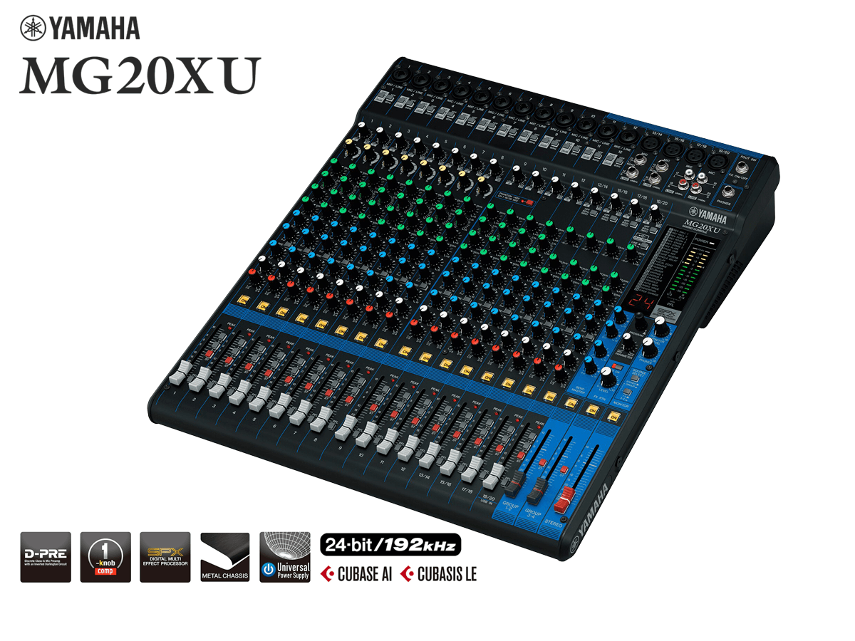 Consola de mezcla con efectos Yamaha MG20XU