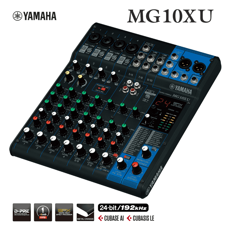 Consola de mezcla con efectos Yamaha MG10XU