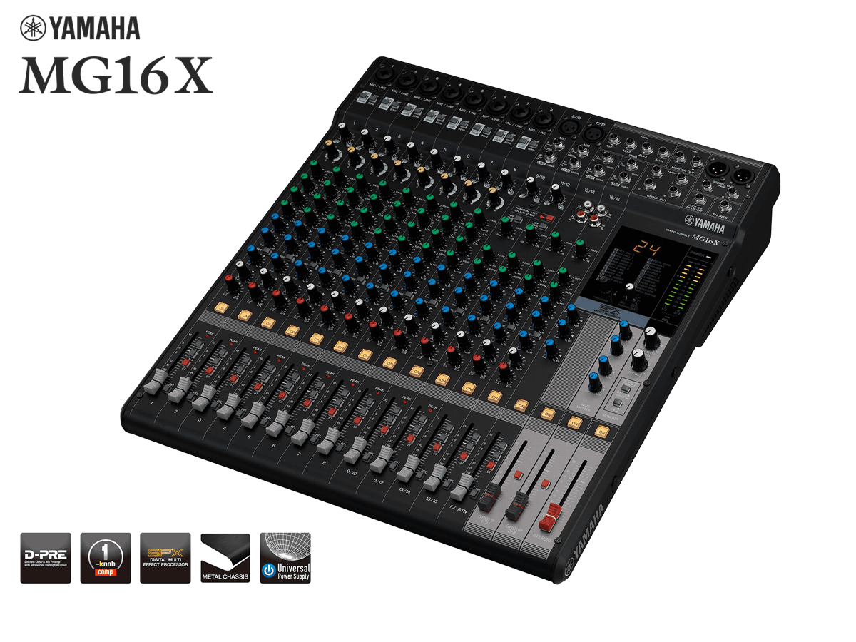 Consola de mezcla con efectos Yamaha MG16X