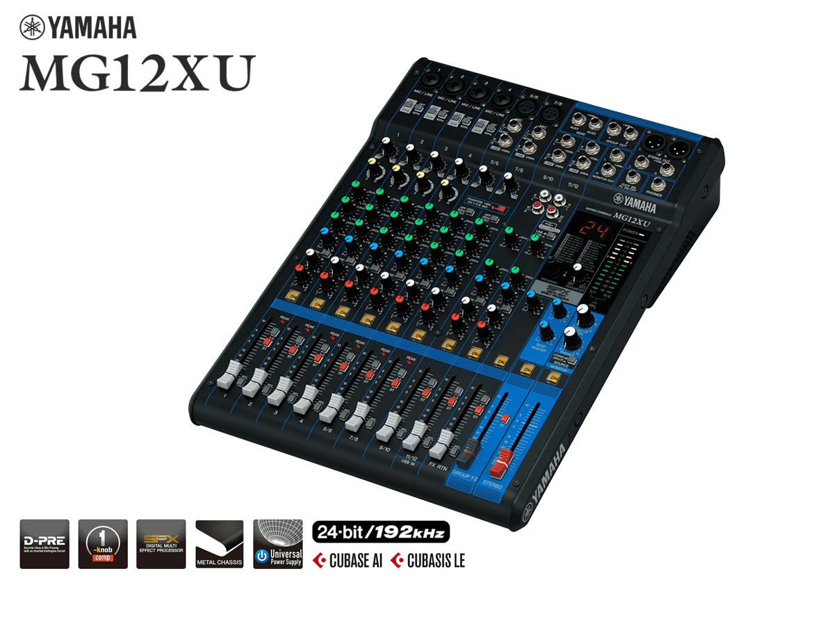 Consola de mezcla con efectos Yamaha MG12XU