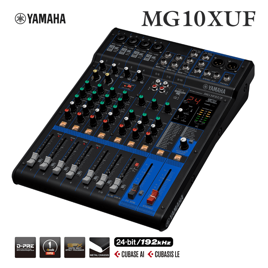 Consola de mezcla con efectos Yamaha MG10XUF
